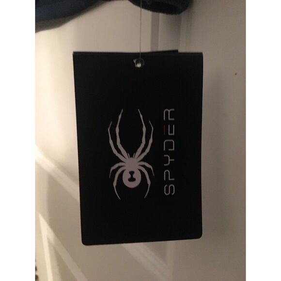 NWT Spyder Outbound Half Zip Core Sweater Size S, 507380-414 Blue/Black MSRP $99 - Picture 4 of 6